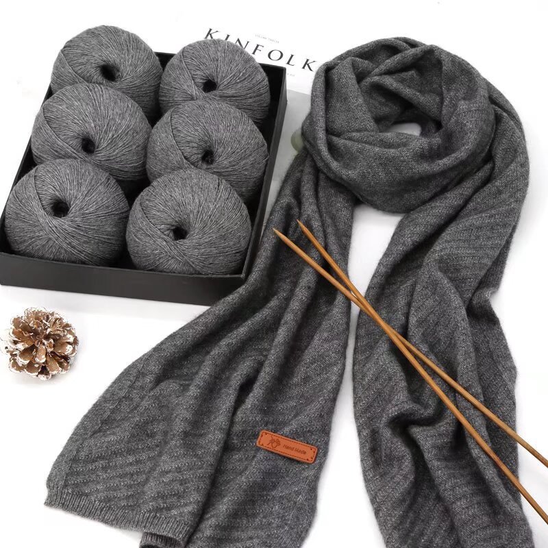 High-End Cashmere Scarf Yarn for Handmade Diy, Skin-Friendly and Warm Lamb Cashmere, Suitable for Knitting and Crochet