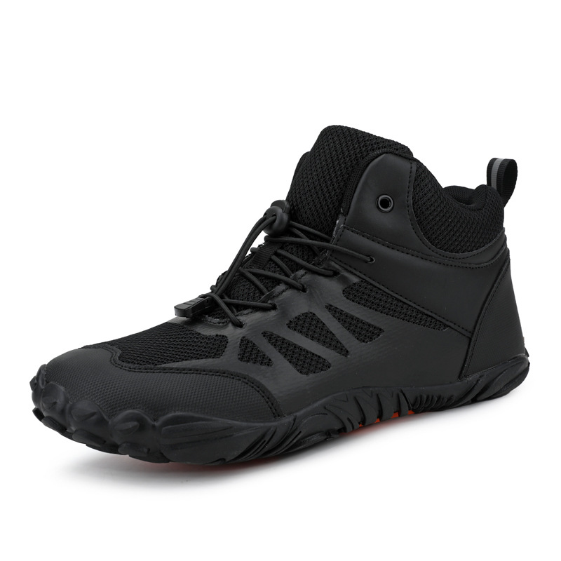 2024 spring new outdoor breathable five-finger high-top men's casual shoes light sports hiking shoes wholesale