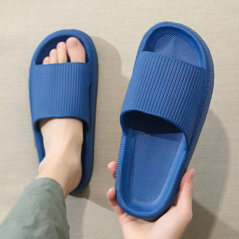Picture of Cross-Border New Couple's Thick-Soled Simple Slippers for Women with Shit-Stepping Feeling, Women's Summer Indoor Home Bathroom Slippers