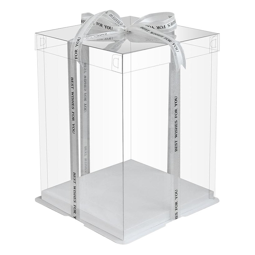 Baking shop three-in-one birthday cake box 4 6 8 10 12 14 inch double-layer height factory wholesale