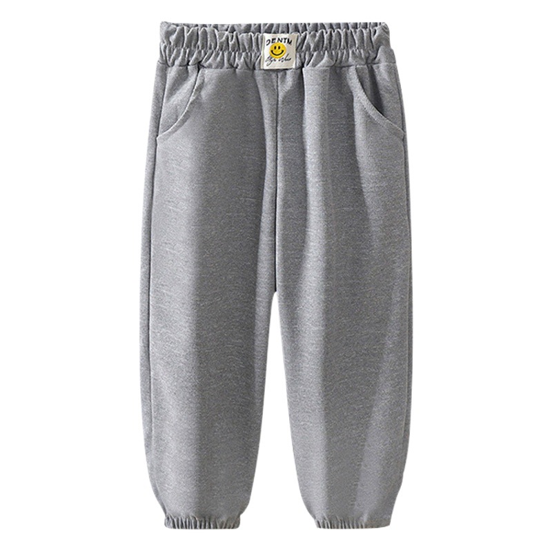 Boys' pants Spring and Autumn 2023 new autumn thin loose girls' sports sweatpants children's casual trousers