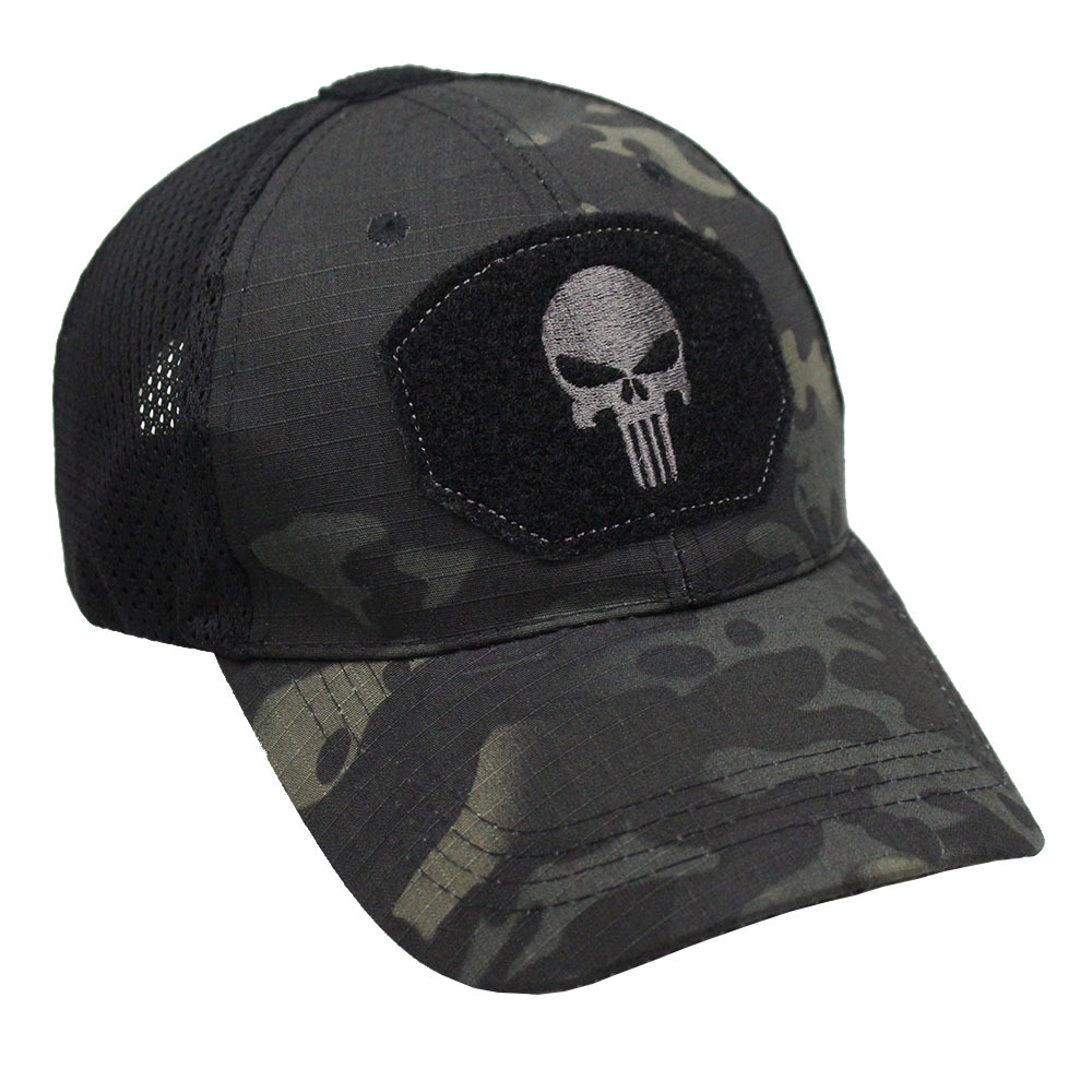 Picture of Summer Camouflage Baseball Cap Military Fan Outdoor Special Forces Tactical Hat Skull Fishing Sunshade Velcro Cap Men