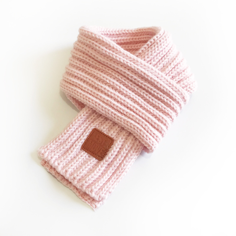 Picture of 6 Korean Style New Knitted Scarf Men's and Women's Cute Fashion Solid Color Simple Autumn and Winter Baby's Warm Scarf