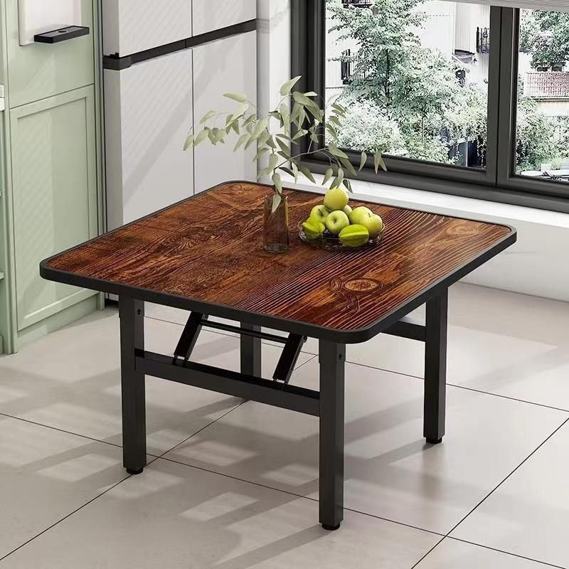 Picture of Folding table square dining table outdoor low table floor stall table home foldable dining table dining table small square table