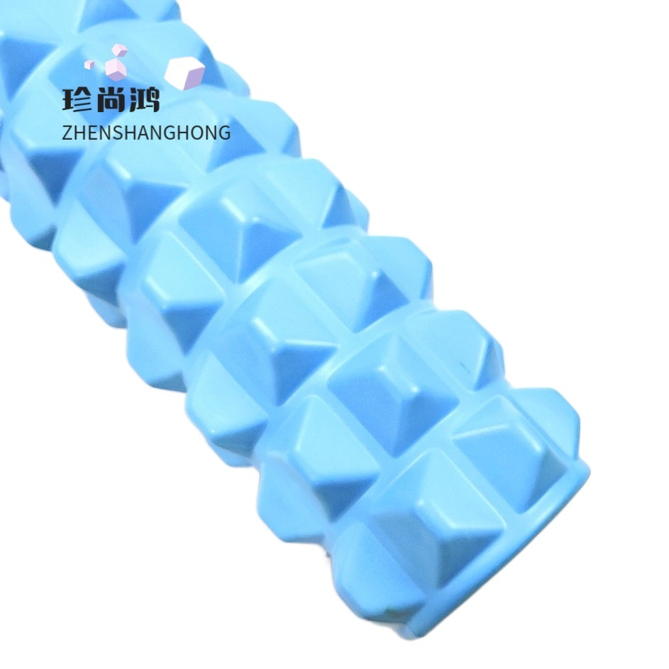 EVA solid wolf tooth yoga column 33cm floating point foam shaft muscle relaxation massage roller shaft Langya stick manufacturer