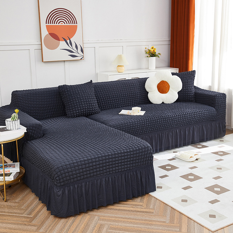 Picture of Thickened stretch seersucker lace sofa cover cover for imperial concubine single double combination sofa cover all-inclusive non-slip