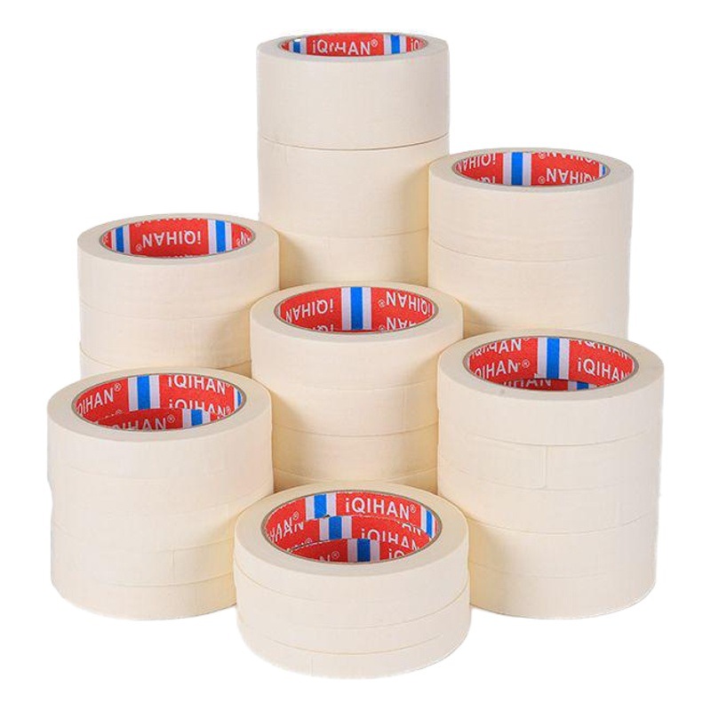 Cross-border wholesale masking paper tape car paint decoration furniture shelter easy-to-tear paper tape high temperature masking paper