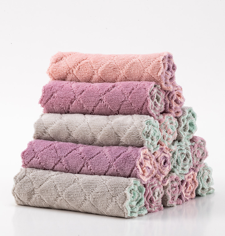 Rag absorbent non-lint household cleaning lazy kitchen supplies dish cloth daily tablecloth hand cleaning cloth