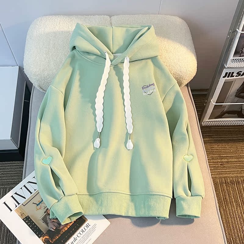Picture of Girls' Autumn Wear 2024 New Spring and Autumn Wear Girls' Casual Middle and Big Children's fleece-lined Hoodie Jacket Children's Wear