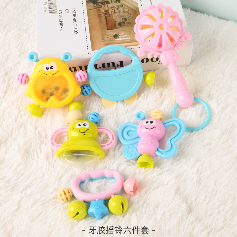 Picture of Baby Toys Newborn Toddler Educational Early Education Grasping Rattle Can Chew Molar Stick Baby 1 Year Old