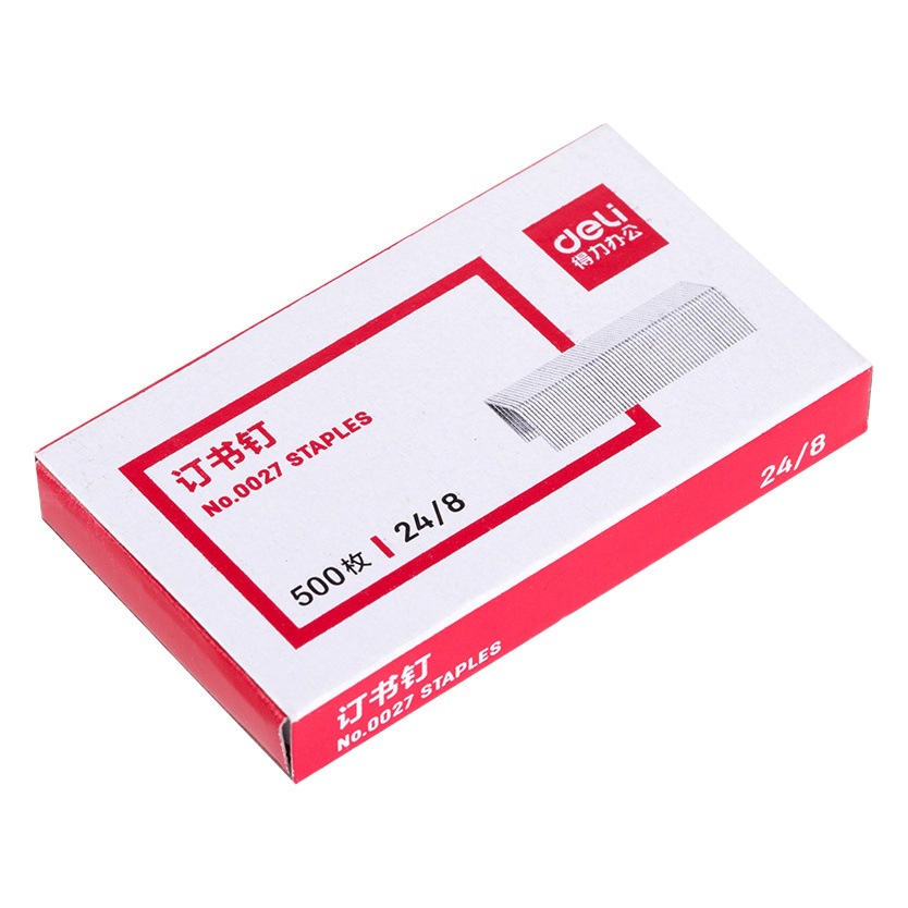 Deli 0027 Thickeneded Large Size Staples Can Be Stapled with 50 Pages 24/8 Heavy-Duty Thick-Layer Staplers