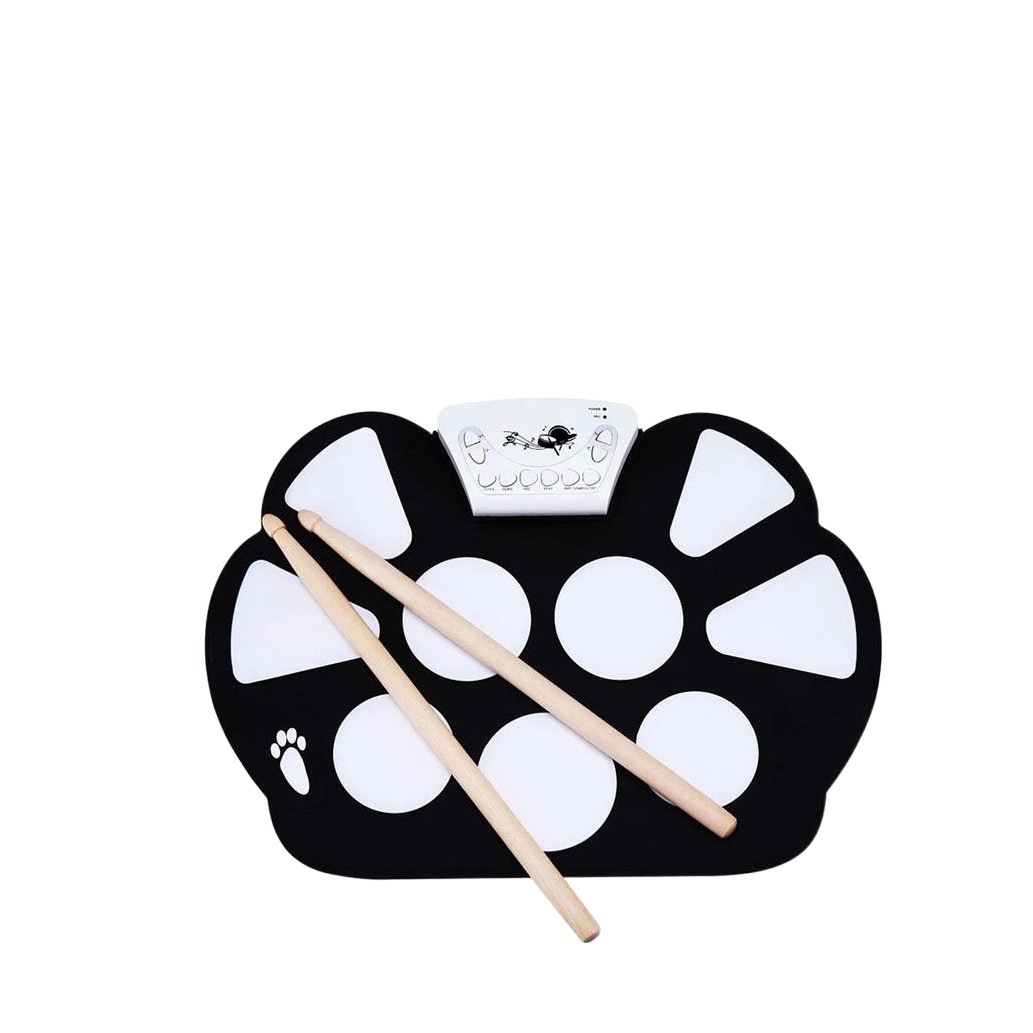 Cross-Border W758 Hand-Rolled Drum Set Unisex Without Horn Kidsren's Digital Drum Percussion Instrument Manufacturer Wholesale