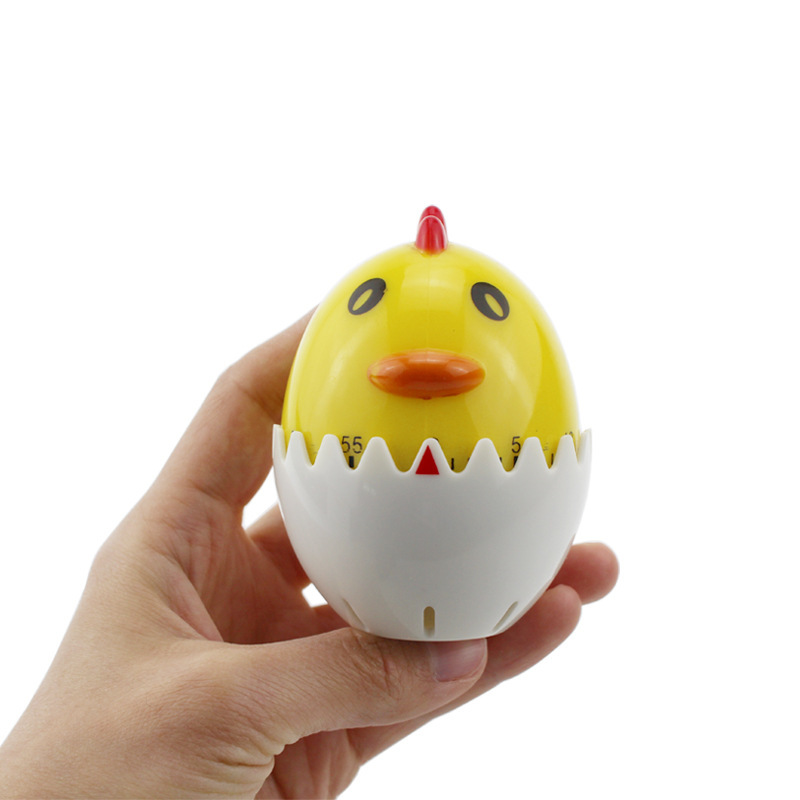 Picture of Creative Eggshell Chick Mechanical Timer Coil Students Learn to Do Questions Time Manager T315 Cute
