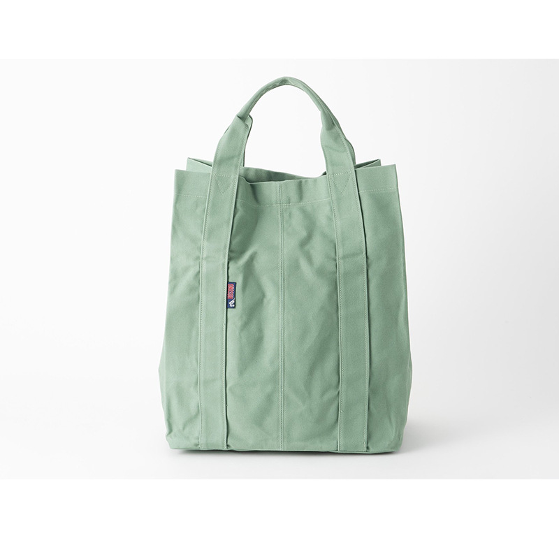 2025 small fresh new female canvas bag custom button foldable handbag factory printed logo