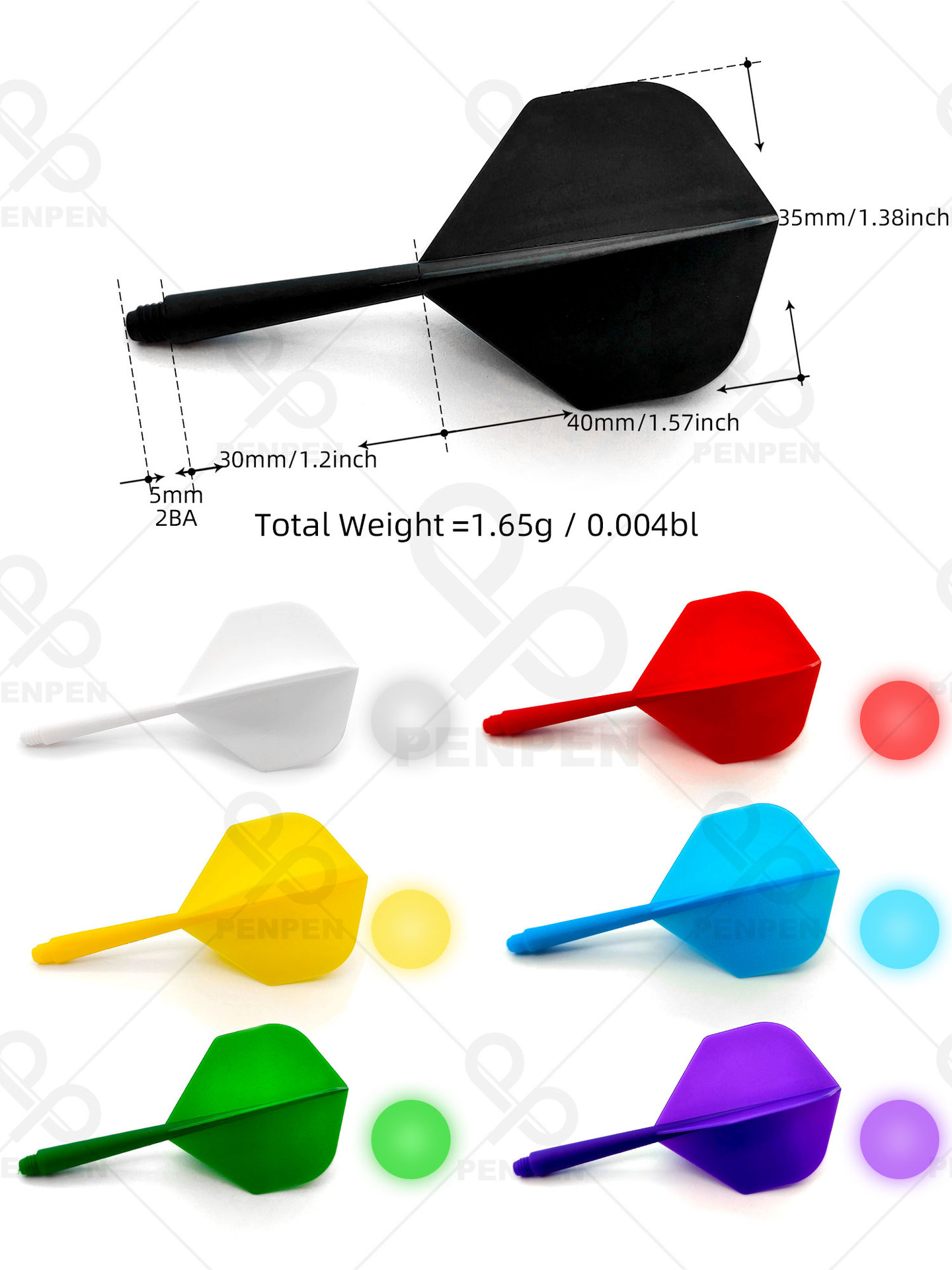 Picture of Spray PENPEN Universal 2BA Integrated Dart Rod Plastic Rod Dart Accessories Plastic Dart Rod LT02