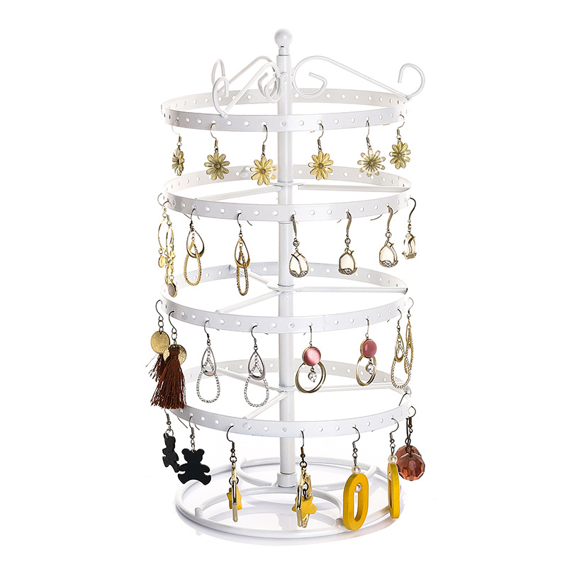 Picture of Iron Rotating Earring Rack Home Storage Jewelry Rack Earring Rack Desktop Stall Earring Rack Jewelry Display Rack