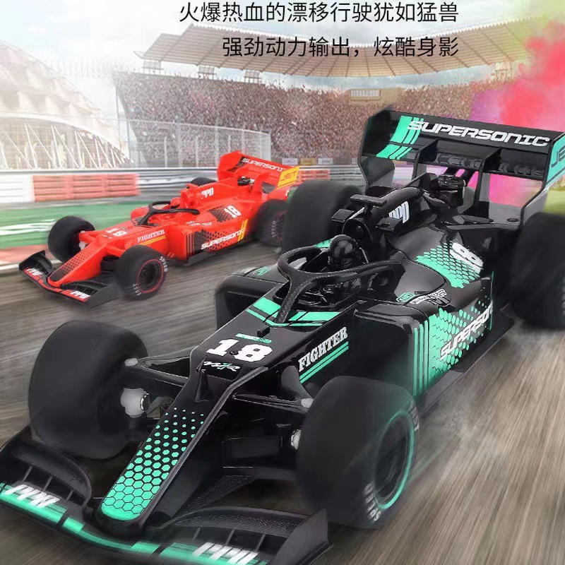 Picture of Remote control car Formula F1 high-speed racing rechargeable sprayable electric drift car children's toys gifts wholesale