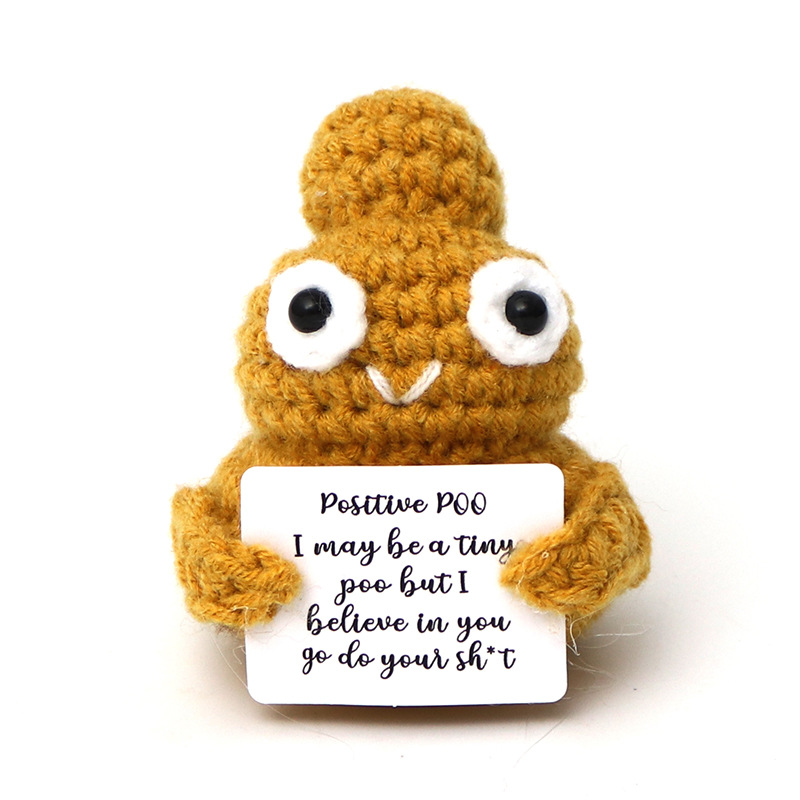 Picture of Cross-Border Hot-Selling Wool Crochet Positive Energy Potato Knitted Wool Cucumber Positive Energy Wool Crocheted Doll Finished Product