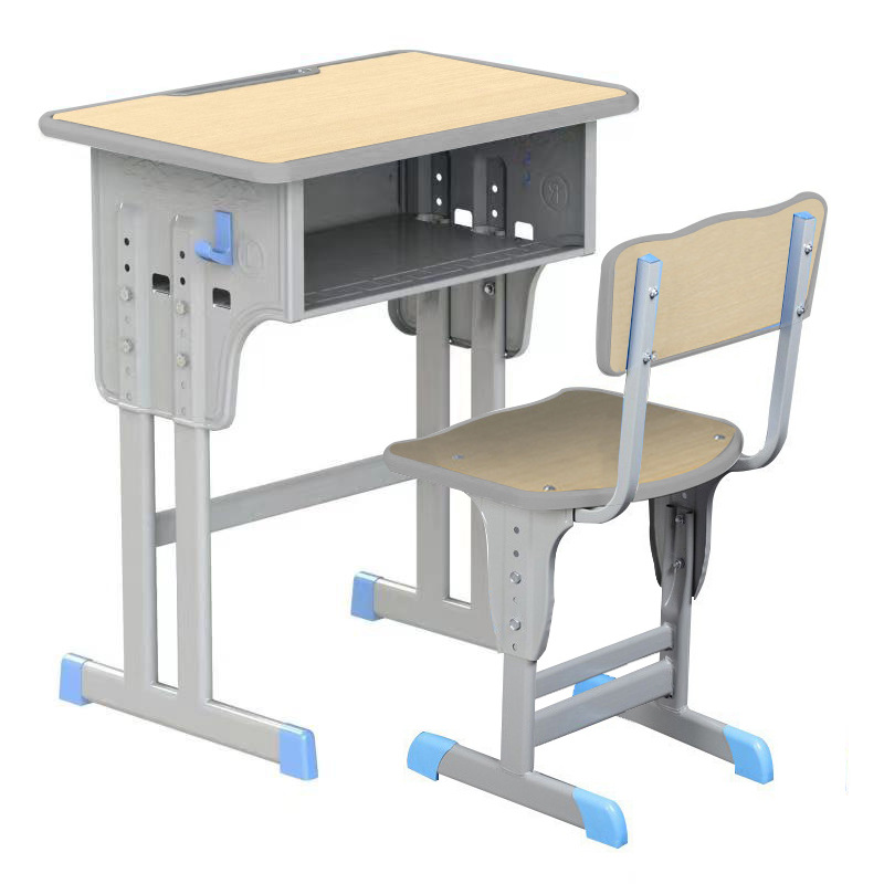 Picture of School Desk and Chair Training Desk Study Desk Children's Desk Single Training Desk Liftable Student Desk and Chair