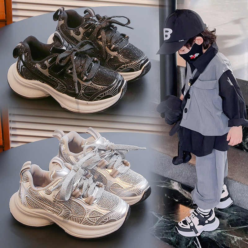 Children's sneaker Spring/Summer 2024 Explosions Boys' Fashion Torre Shoes Mesh Breathable Baby Girl Casual Shoes Tide