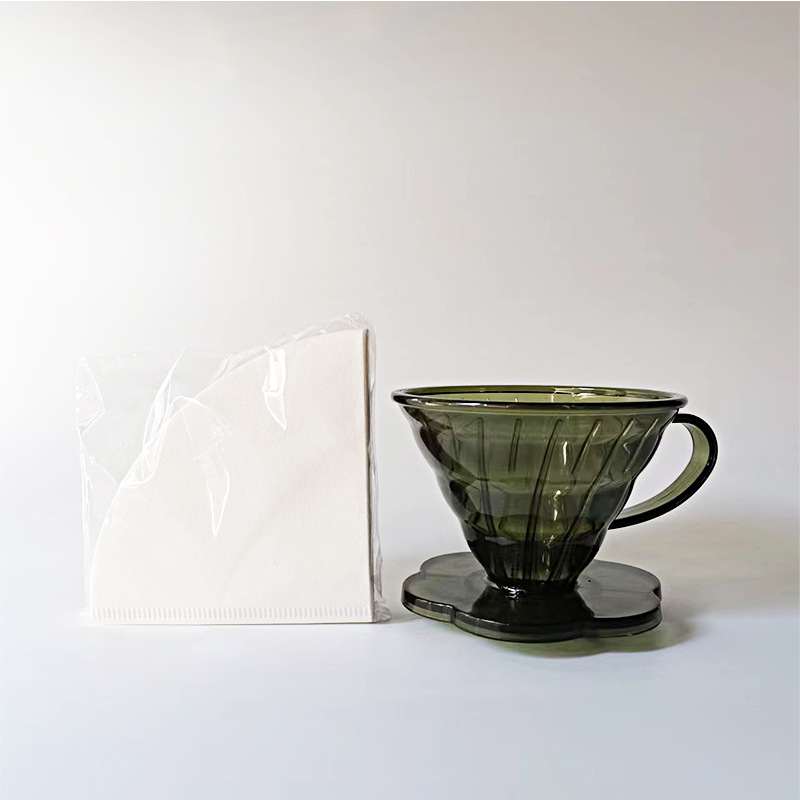 Picture of Hand-Brewed Coffee Filter Cup V60 Large Conical Immersion Hand-Brewed Threaded Drip Filter Paper