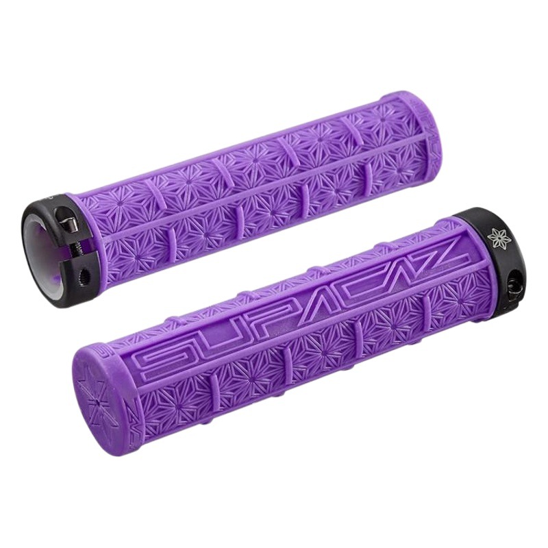 U.S. Supacaz chrysanthemum handle set mountain bike silicone handle set off-road unilateral lock shock absorption non-slip grasp