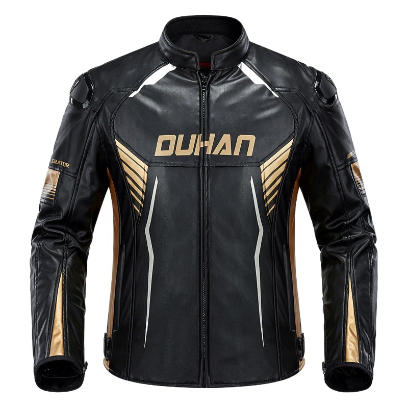 Duhan Four Seasons motorcycle cycling clothes men and women couple's leather clothes windproof warm drop-resistant motorcycle racing clothes four seasons