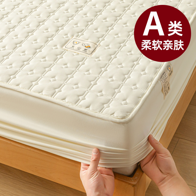 Picture of Waterproof urine-proof bed hat single piece thickened Simmons mattress protector all-inclusive bedspread 2024 new all-season universal
