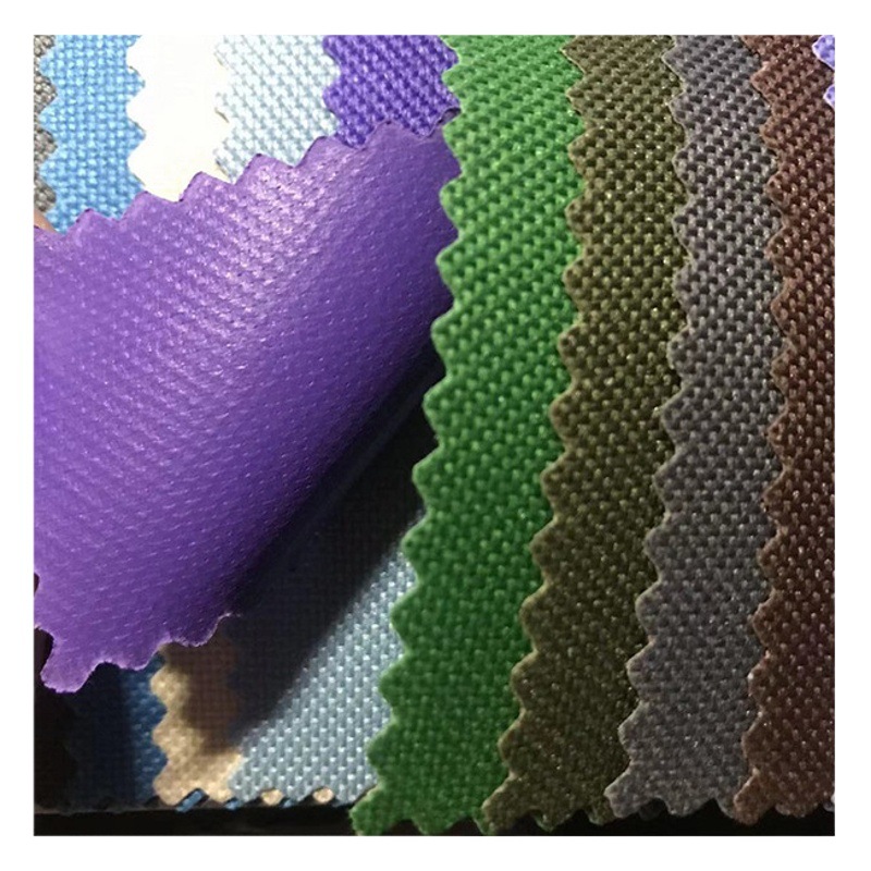 600D Oxford cloth 6*6 plain PVC coated polyester bag fabric encrypted schoolbag fabric