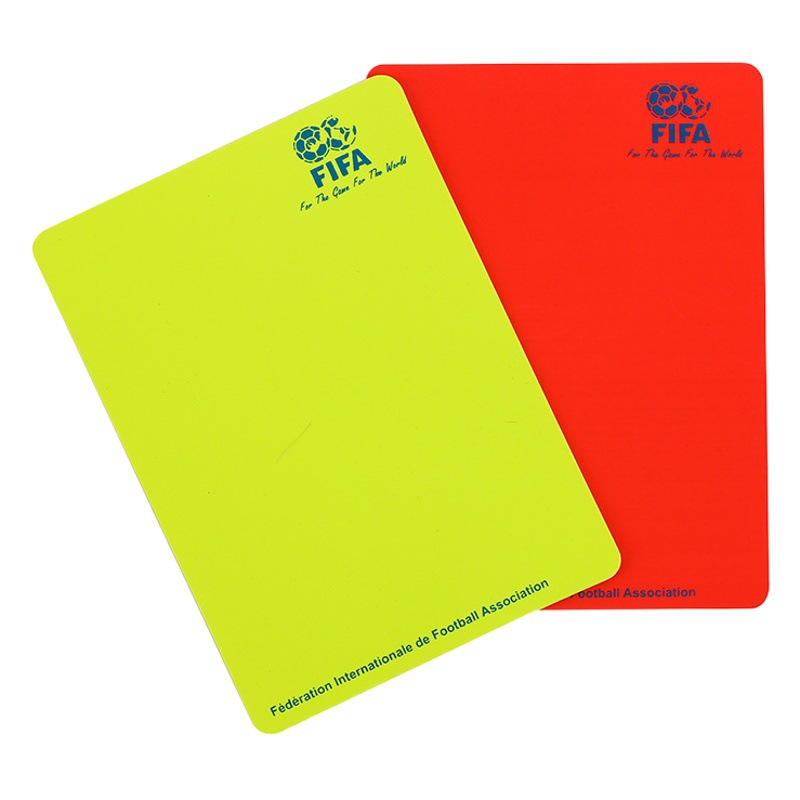 Wholesale football referee red and yellow card folding red and yellow card referee red and yellow card Football Special Game red and yellow card