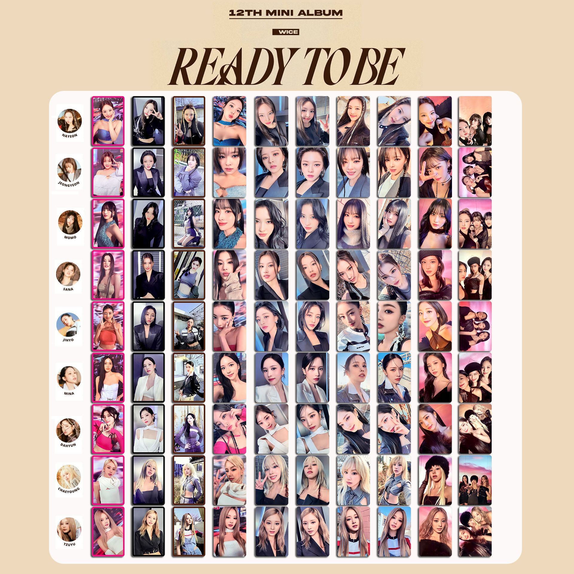 TW Rabbit 12th Mini Album Ready To Be Full Set Photo Cards