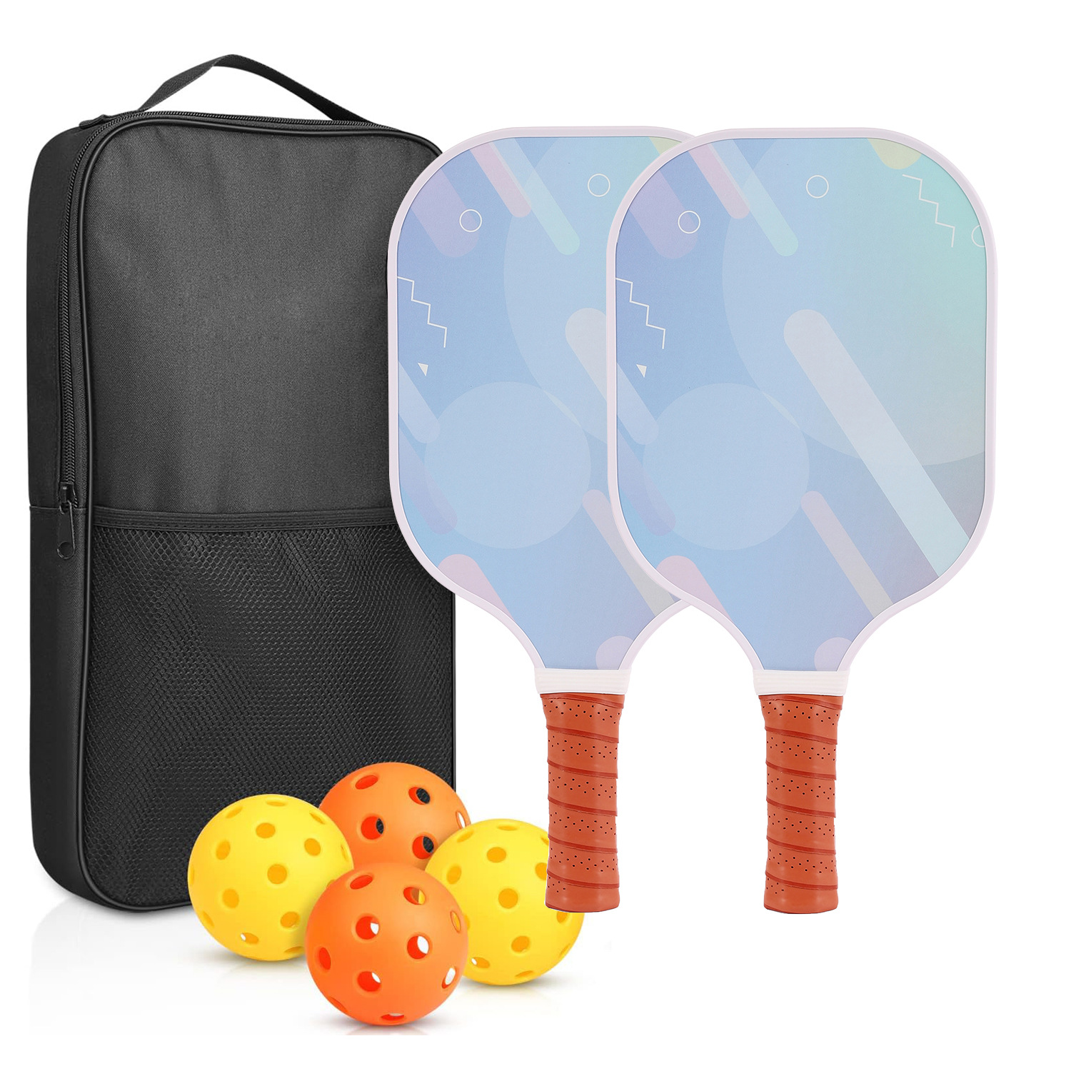Picture of Peak ball racket glass fiber edge strip UV pattern design outdoor leisure entertainment cross-border pickle pickle racket
