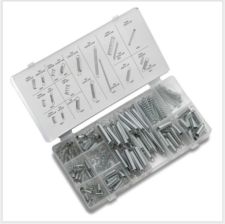 200PCS spring tension spring compression spring suit 200 transparent pp plastic box 20 specifications a box