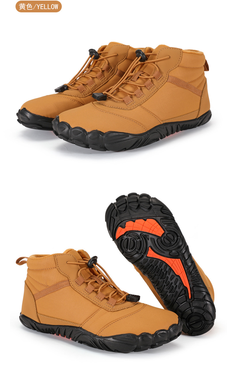 Picture of High-top snow boots cross-border new outdoor hiking camping hiking shoes ski non-slip fleece warm plush cotton shoes