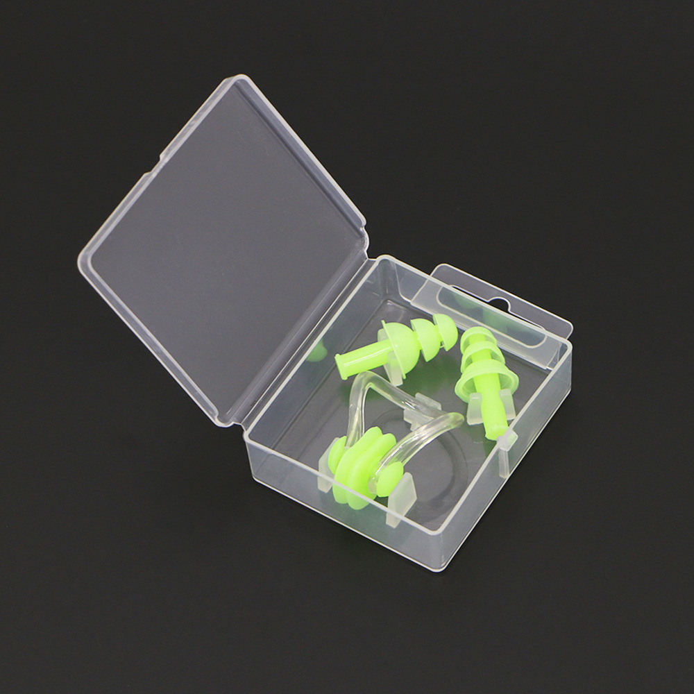 Picture of Factory wholesale earplug nose clip silicone box nose clip earplug set swimming equipment supplies children adult waterproof