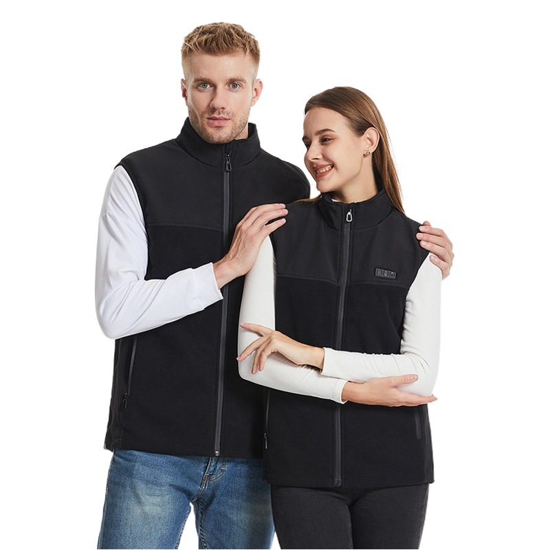 Cross-border new smart heating vest fleece electric vest custom winter heating vest polar fleece jacket