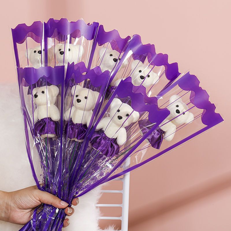 Picture of Valentine's Day to Send Teachers to School Season Gift Simulation Bear Soap Flower Rose Bouquet to Send Girlfriend to Push Gift