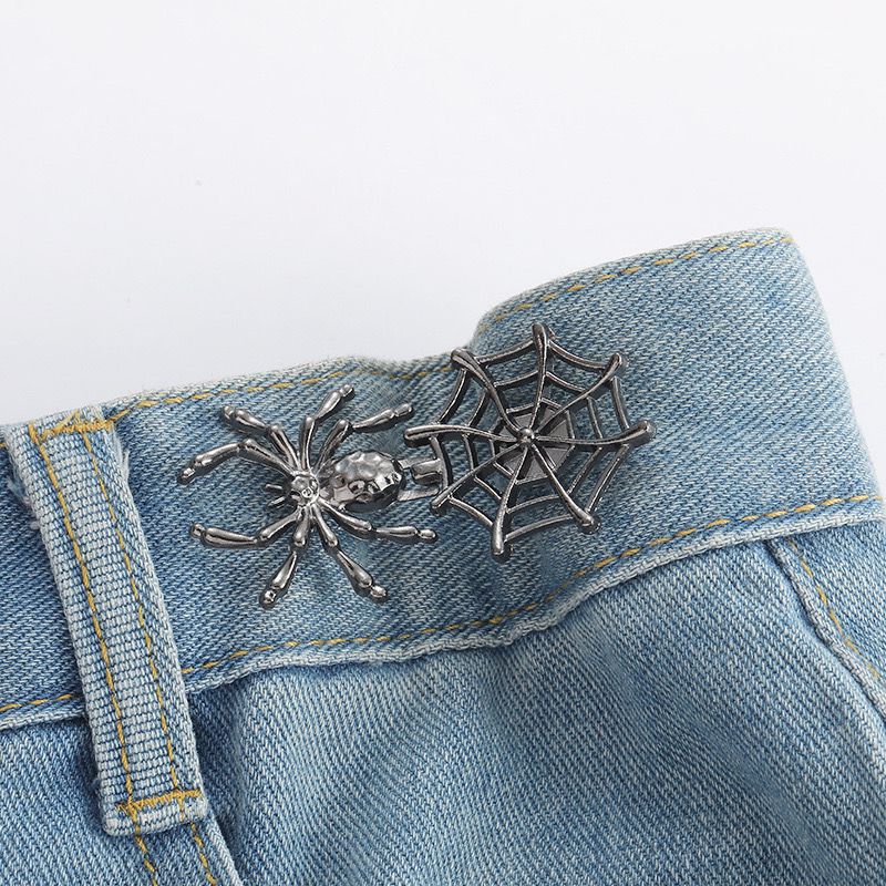 Picture of Chinese Knot Waist Buckle Pair Buckle Flat Bottom Removable Nail-free Seam-free Button Girl's Trouser Skirt Waist Size Change Artifact