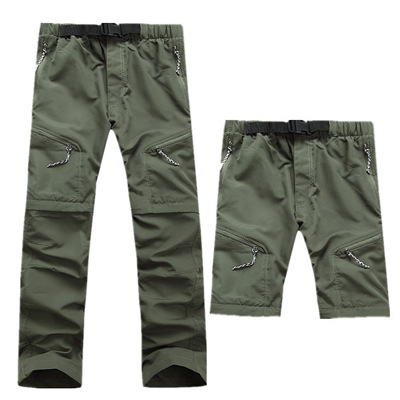 2015 New Arrival Quick-drying Pants Men's Two-piece Detachable Pants Quick-drying Shorts Pants Outdoor Mountaineering Pants for Men and Women