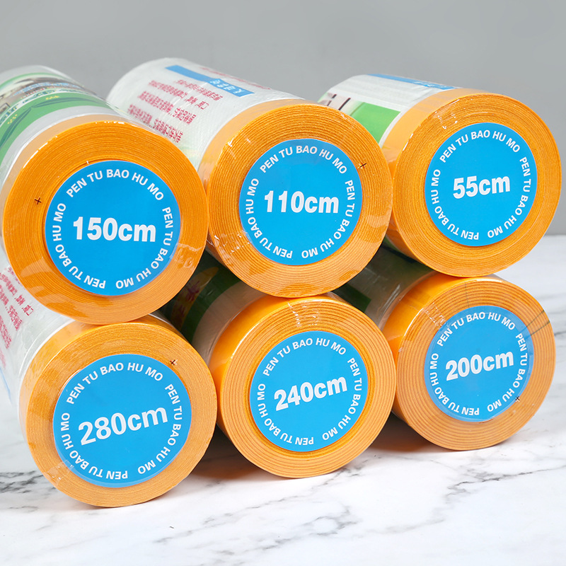 Custom and paper paint protective film furniture wall disposable dust film car paint masking film electrostatic film