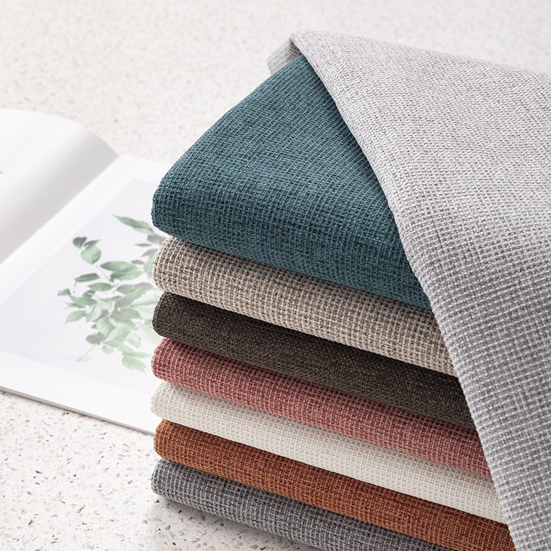 Picture of Waffle Chenille Fabric Factory Ready Stock Imitation Cotton and Linen Tablecloth Luggage Handicraft Engineering Cloth