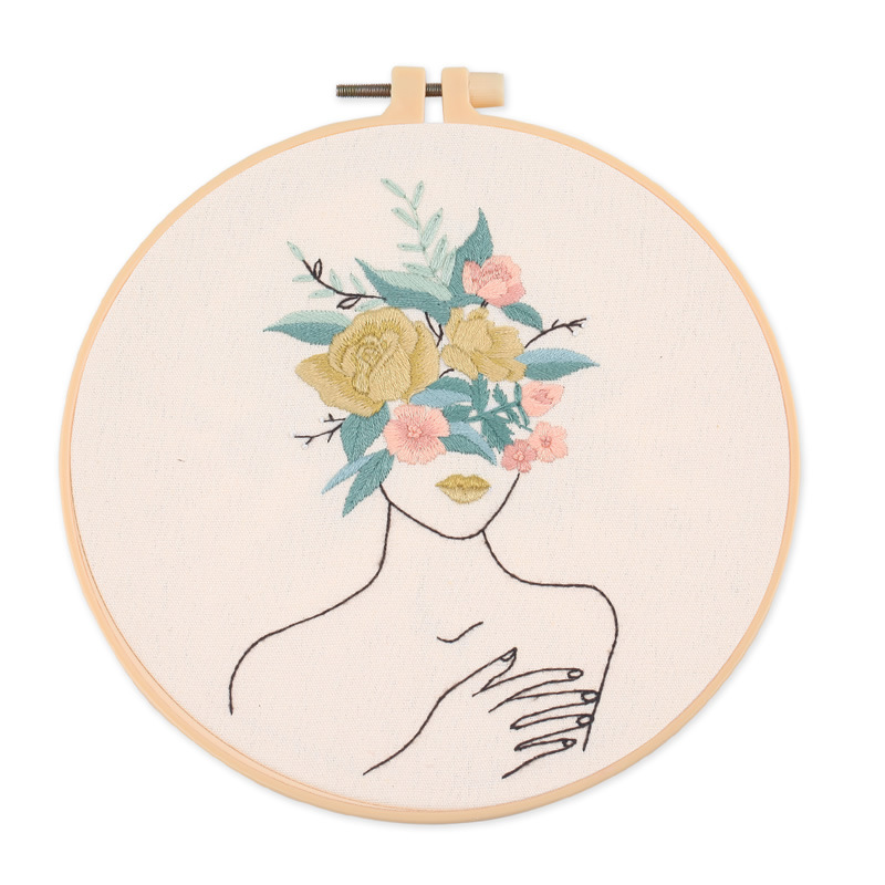 Picture of Xin makeup original body art embroidery diy material package Amazon cross-border English factory direct Su embroidery