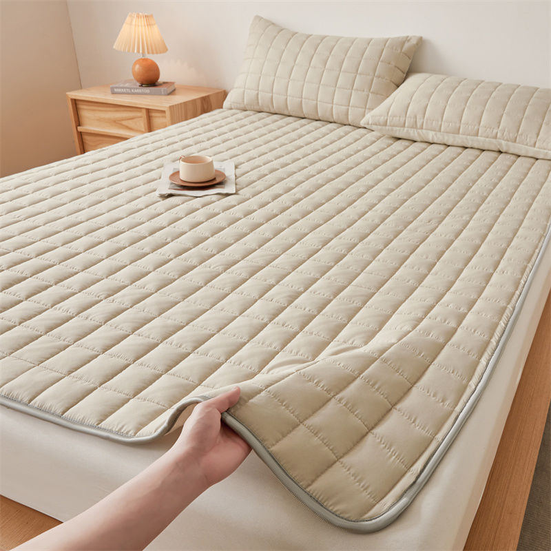 Cotton Bed Cover Single-piece Cotton Tatami Special Quilted Three-layer Thickened Bed Sheet Bedspread Three-piece Set Universal for All Seasons