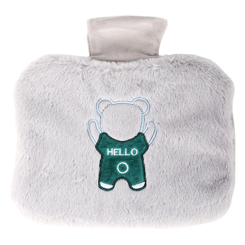 Picture of Pvc Plush Double-Hand Water-Filled Hot Water Bottle, Thickened and Washable Hot Water Bottle Cover, Belly Warmer, Hand Warmer, Cross-Border