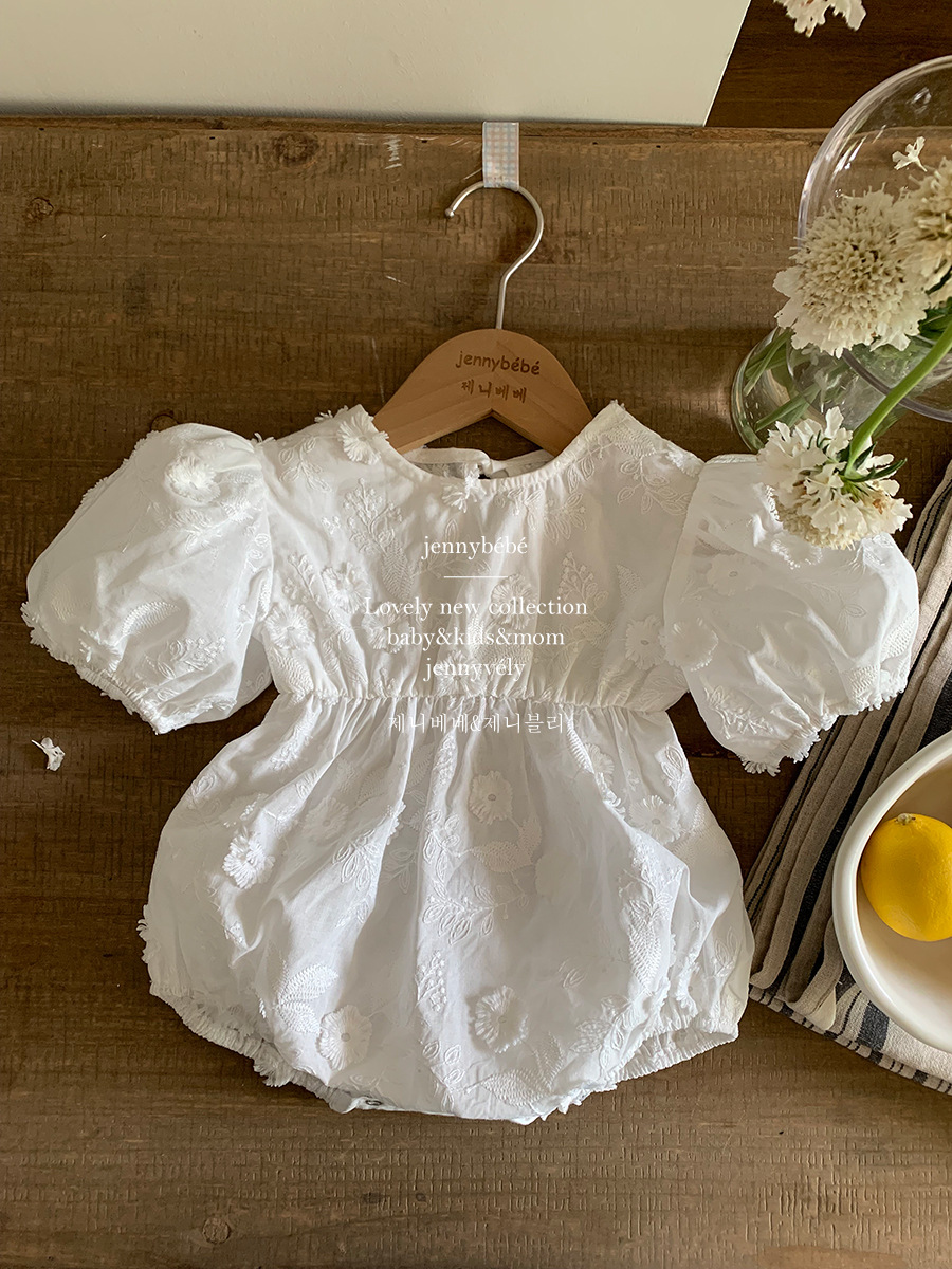 Picture of jennybebe Instagram Style Parin-Child Dress dress Baby Western Style Embroidered Jacquard Climbing Dress Baby Girl Princess Dress