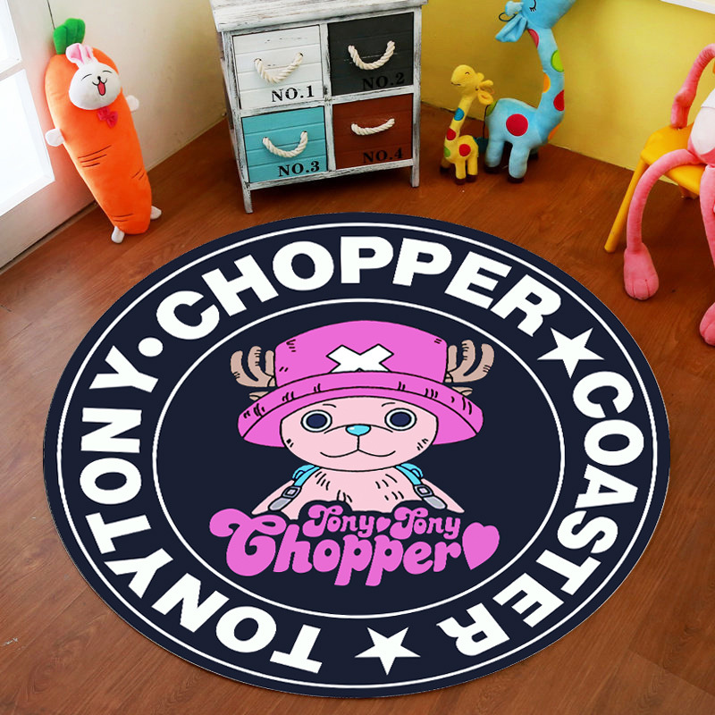 Picture of Cross-Border Cartoon Round Carpet Bedroom Cute Full Bedside Mat Thickened Crystal Velvet Children's Floor Mat Room Carpet