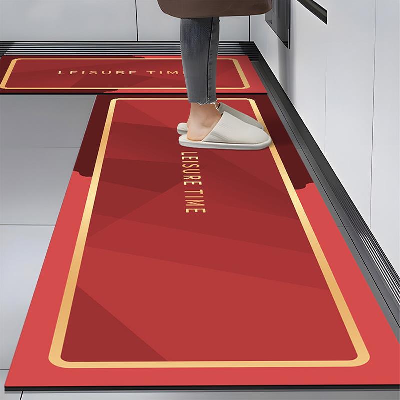 Picture of Absorbent Carpet Non-Slip Foot Mat Wash-Free Dirty-Resistant Household Erasable Absorbent Mat Kitchen Floor Mat Oil-proof Door Diatom Mud
