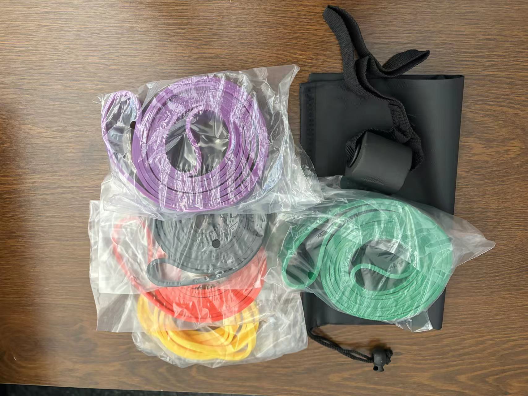 Picture of GPPNKC resistance band suit pull-up auxiliary band men's and women's indoor fitness exercise resistance band with door anchor