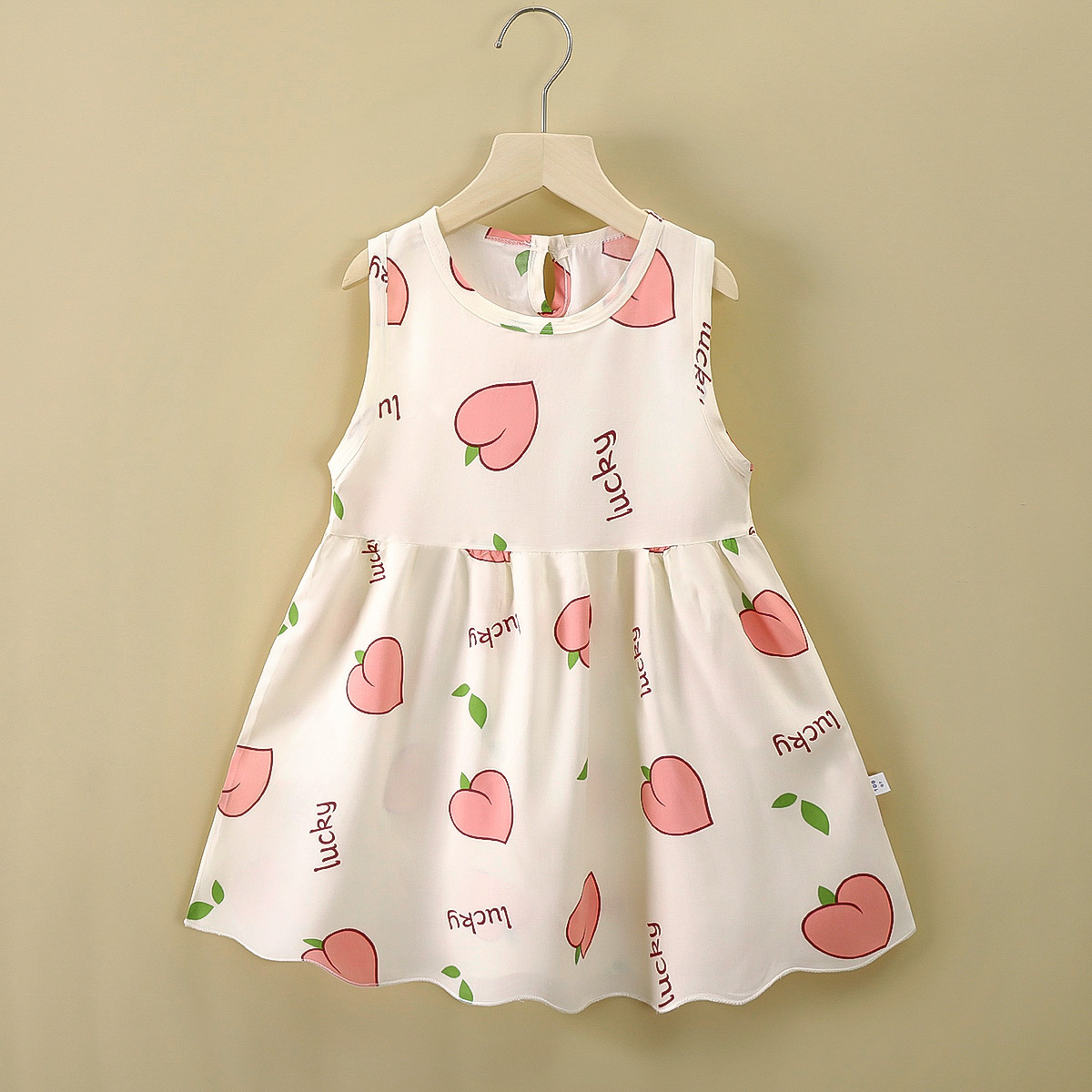 Picture of Girls' Dress Cotton Silk Summer New Style Medium and Large Children's Princess Dress Vest Dress Korean Style Girls' Dress Children's Clothing Wholesale