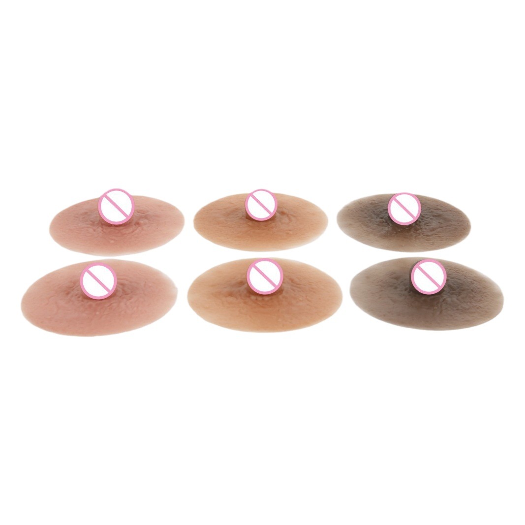 6cm Simulation Chest Nipple Sticker Skin Silicone Nipple Sexy Sex Dress Bump Big Nipple Sticker